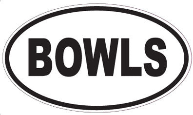 BOWLS - Oval Magnet
