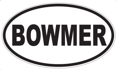 BOWMER - Oval Magnet