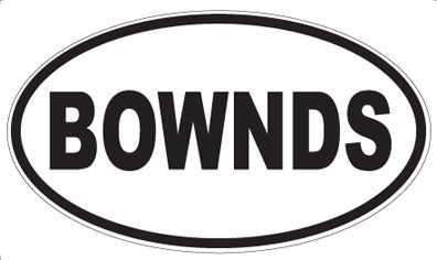 BOWNDS - Oval Magnet