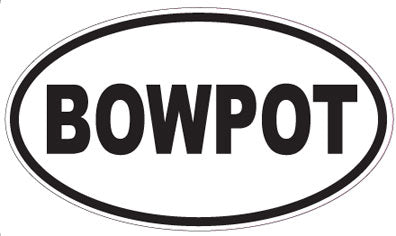 BOWPOT - Oval Sticker