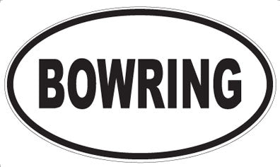 BOWRING - Oval Magnet