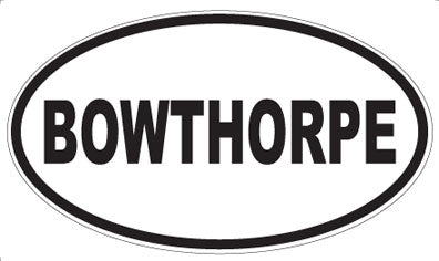 BOWTHORPE - Oval Magnet