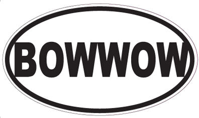 BOWWOW - Oval Sticker