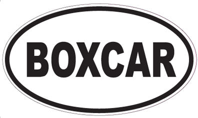 BOXCAR - Oval Sticker