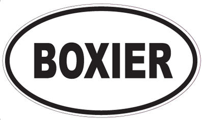 BOXIER - Oval Sticker