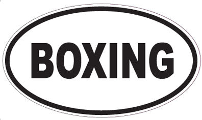BOXING - Oval Sticker