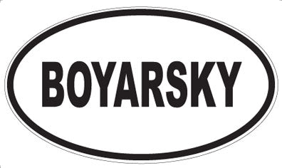 BOYARSKY - Oval Magnet