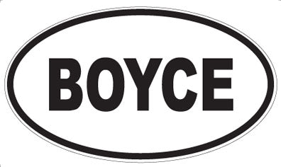 BOYCE - Oval Magnet