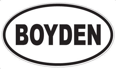 BOYDEN - Oval Magnet
