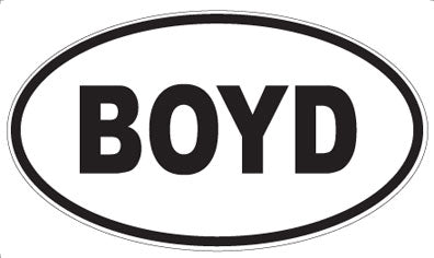 BOYD - Oval Magnet