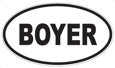 BOYER - Oval Magnet