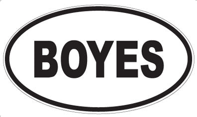 BOYES - Oval Magnet
