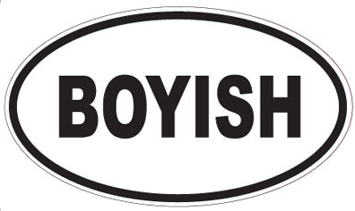 BOYISH - Oval Sticker