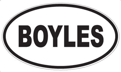 BOYLES - Oval Magnet