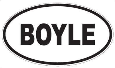 BOYLE - Oval Magnet