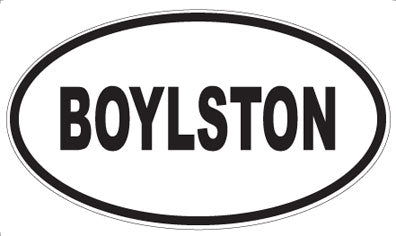 BOYLSTON - Oval Magnet