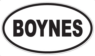 BOYNES - Oval Magnet