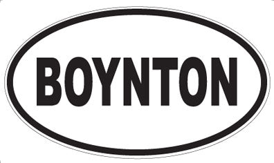 BOYNTON - Oval Magnet
