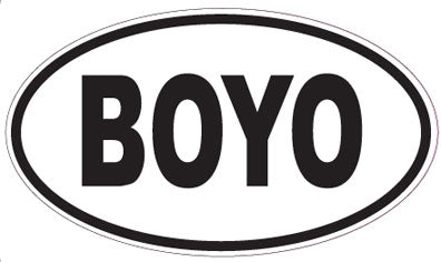 BOYO - Oval Sticker