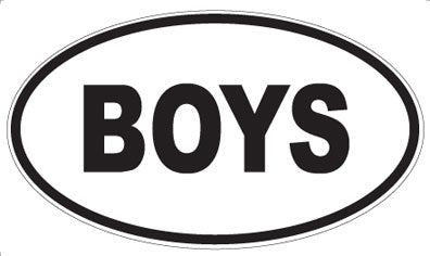 BOYS - Oval Magnet