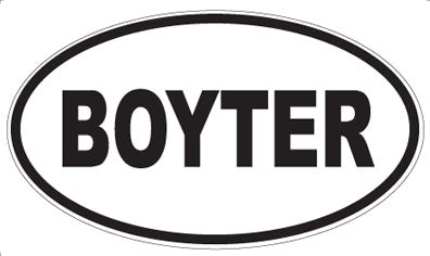 BOYTER - Oval Magnet
