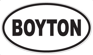 BOYTON - Oval Magnet