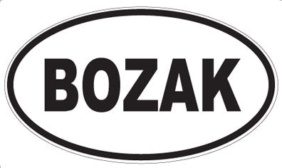 BOZAK - Oval Magnet