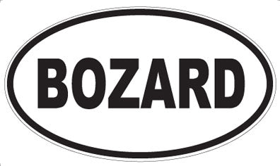 BOZARD - Oval Magnet