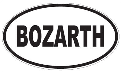 BOZARTH - Oval Magnet