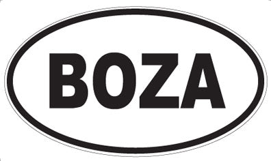 BOZA - Oval Magnet