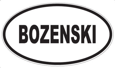 BOZENSKI - Oval Magnet