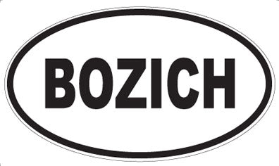 BOZICH - Oval Magnet