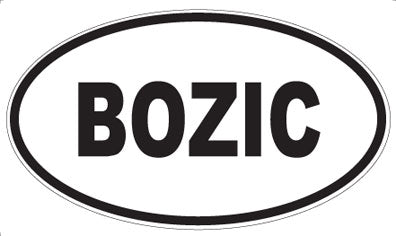 BOZIC - Oval Magnet