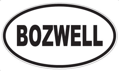 BOZWELL - Oval Magnet