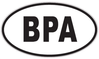 BPA - 3 Letter Initials Oval Sticker