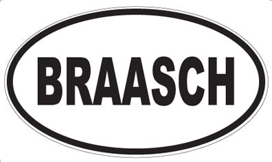 BRAASCH - Oval Magnet