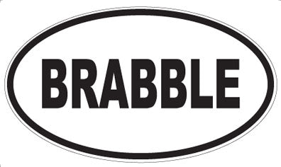 BRABBLE - Oval Magnet