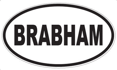 BRABHAM - Oval Magnet