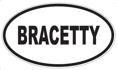 BRACETTY - Oval Magnet