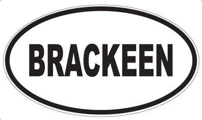 BRACKEEN - Oval Magnet