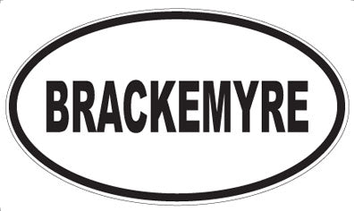 BRACKEMYRE - Oval Magnet