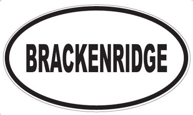 BRACKENRIDGE - Oval Magnet