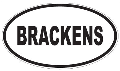 BRACKENS - Oval Magnet