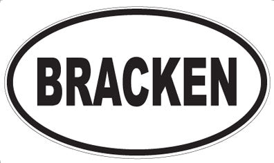 BRACKEN - Oval Magnet