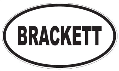 BRACKETT - Oval Magnet
