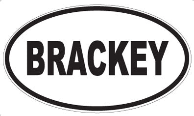 BRACKEY - Oval Magnet