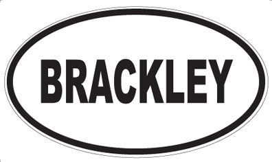 BRACKLEY - Oval Magnet