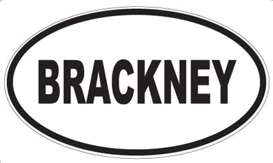 BRACKNEY - Oval Magnet