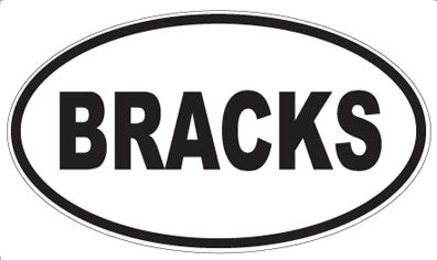 BRACKS - Oval Magnet