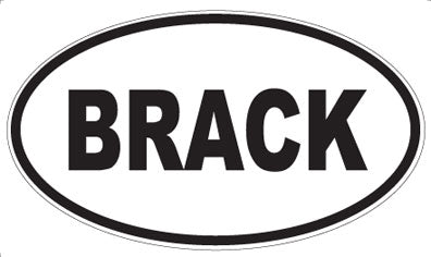 BRACK - Oval Magnet